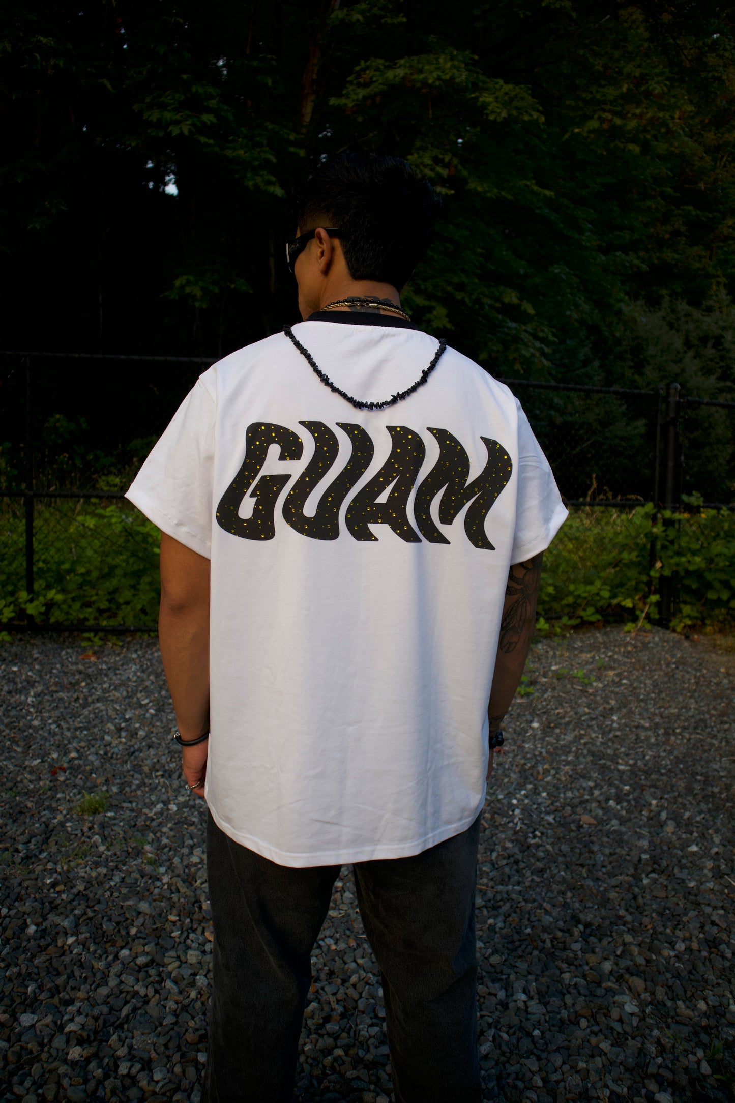Hilitai Crystal Studded Tee
