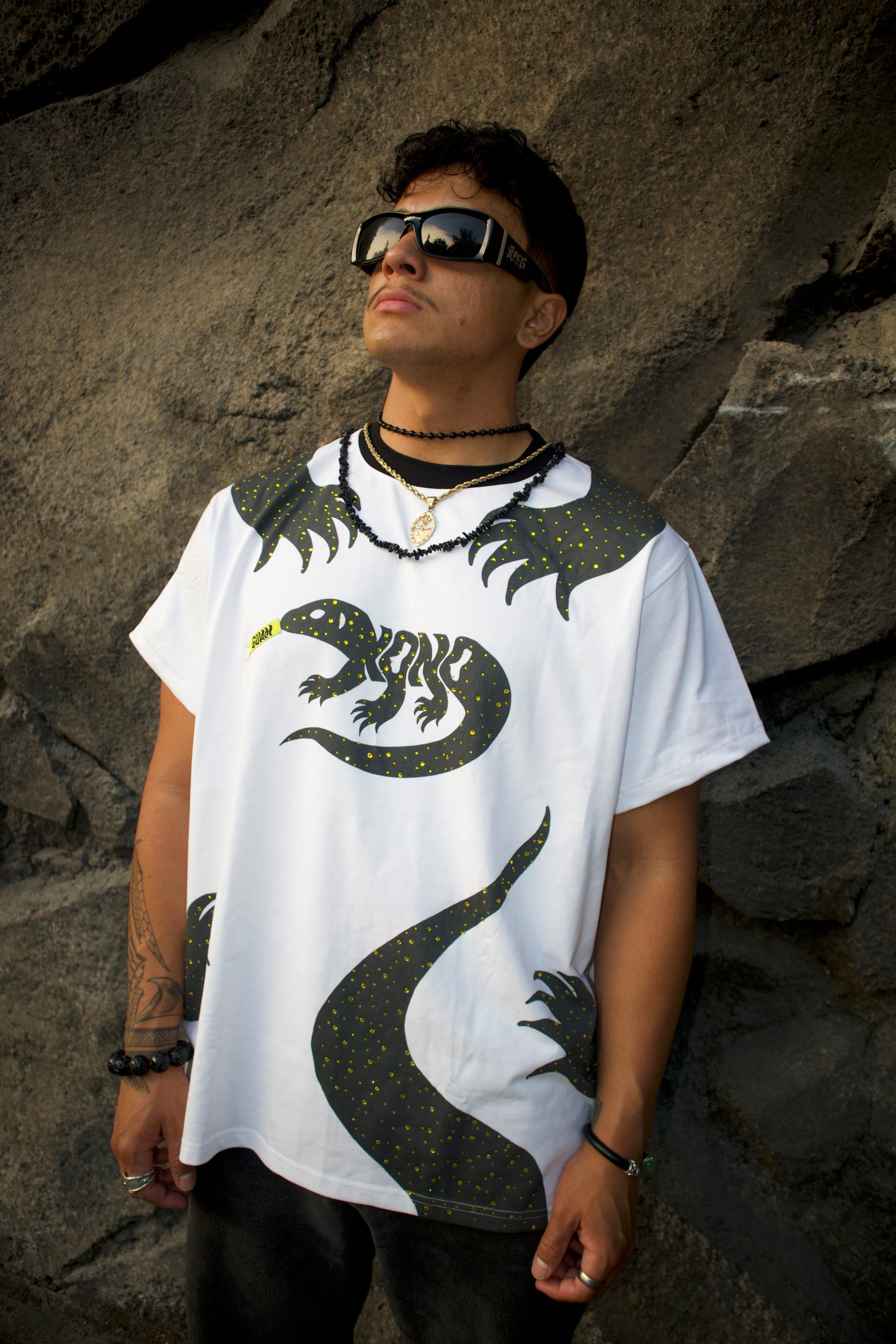 Hilitai Crystal Studded Tee
