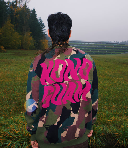 KONO Resistance Camo Knit Sweater